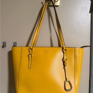 Ralph Lauren Vibrant Yellow Tote Bag